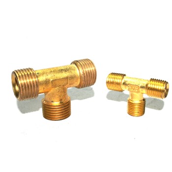 Brass Tee Connection Male Thread.
